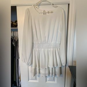 Altar’d State White Long Sleeve Romper